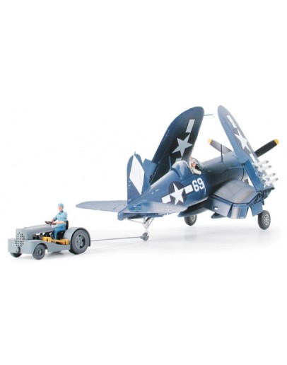 TAMIYA 1/48 SCALE MODEL AIRCRAFT KIT - 61085 -  Vought F4U-1D Corsair W/"Moto-Tug"