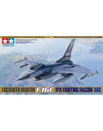 TAMIYA 1/48 SCALE MODEL AIRCRAFT KIT - 61101 - Lockheed Martin F-16C (Block 25/32) Fighting Falcon ANG