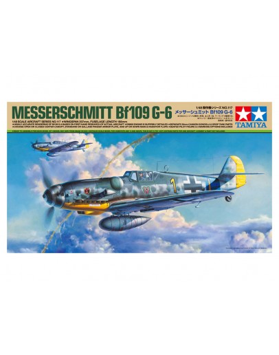 TAMIYA 1/48 SCALE MODEL AIRCRAFT KIT - 61117 - Messerschmitt Bf109 G-6