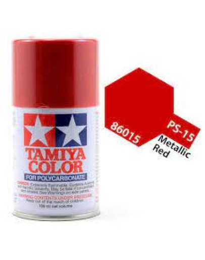 TAMIYA SPRAY CANS 86015 - PS15 METALLIC RED TA86015