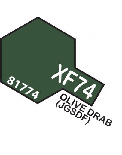 TAMIYA ACRYLIC PAINT - XF-74 Olive Drab (JGSDF)