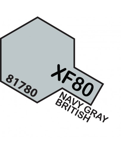 TAMIYA ACRYLIC PAINT - XF-80 Navy Gray British