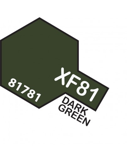 TAMIYA ACRYLIC PAINT - XF-81 Dark Green 2 (RAF)