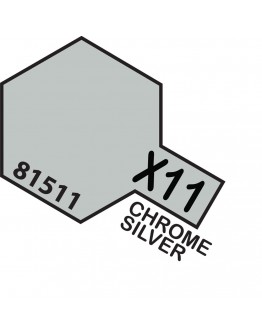 TAMIYA ACRYLIC PAINT - X-11 Chrome Silver