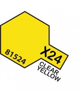 TAMIYA ACRYLIC PAINT - X-24 Clear Yellow