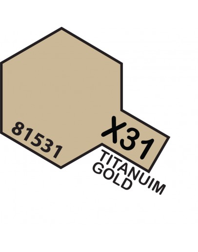 TAMIYA ACRYLIC PAINT - X-31 Titanium Gold