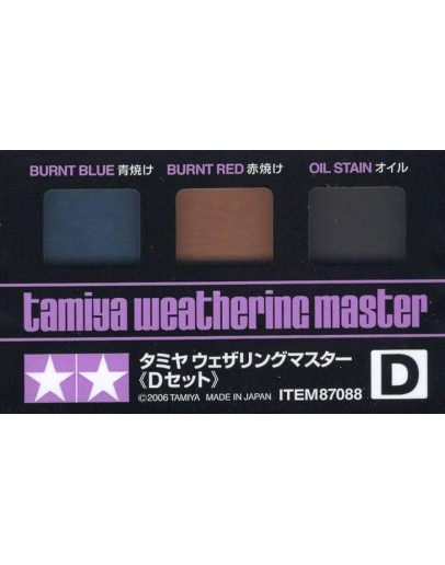 TAMIYA CRAFT TOOLS - 87088 - WEATHERING MASTER SET D - TA87088