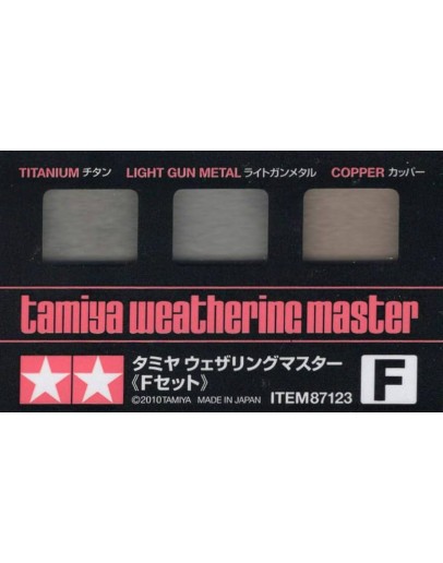 TAMIYA CRAFT TOOLS - 87123 - WEATHERING MASTER SET F - TA87123