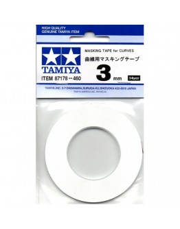 TAMIYA CRAFT TOOLS - 87178 - Masking Tape for Curves 3mm Width