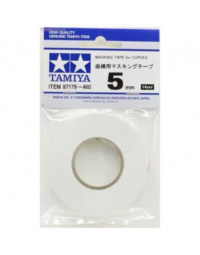 TAMIYA CRAFT TOOLS - 87179 - Masking Tape for Curves 5mm Width