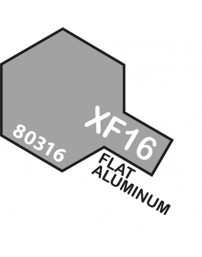 TAMIYA ENAMEL PAINT - XF-16 Flat Aluminum 