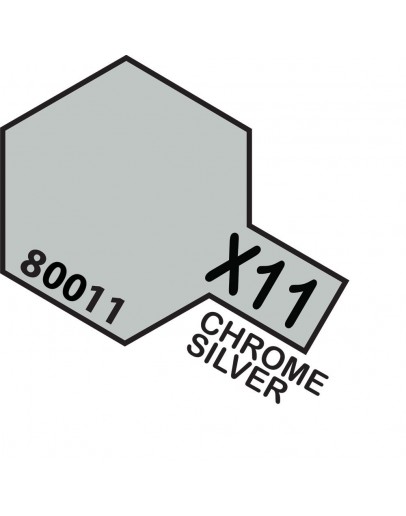 TAMIYA ENAMEL PAINT - X-11 Chrome Silver