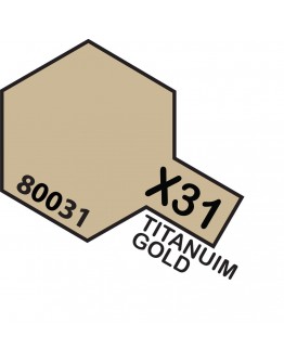 TAMIYA ENAMEL PAINT - X-31 Titanium Gold