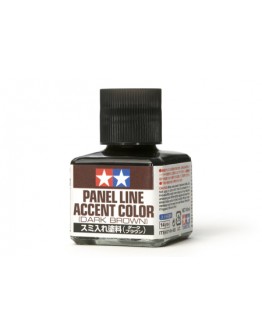 TAMIYA PAINT ACCESSORIES - 87140 - Panel Line Accent Color Dark Brown (40ml)