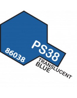 TAMIYA POLYCARBONATE SPRAY CANS - PS-38 Translucent Blue