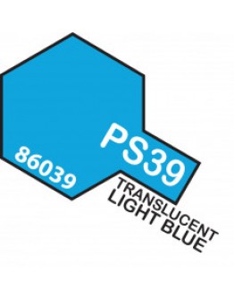 TAMIYA POLYCARBONATE SPRAY CANS - PS-39 Translucent Light Blue