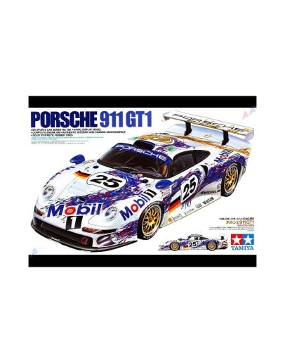 TAMIYA 1/24 SCALE MODEL KIT 24186 PORSCHE 911 GT1 - TA24186