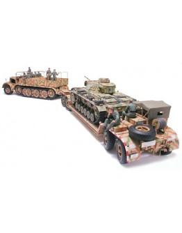 TAMIYA 1/35 SCALE MODEL KIT 35246 German 18 Ton Heavy Half-Track "FAMO" AND Tank Transporter Sd.Ah.116