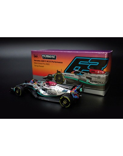 TARMAC 1/64 SCALE DIE-CAST MODEL CAR - TW64GF044G - MERCEDES-AMG F1 W13 E PERFORMACE - GEORGE RUSSELL