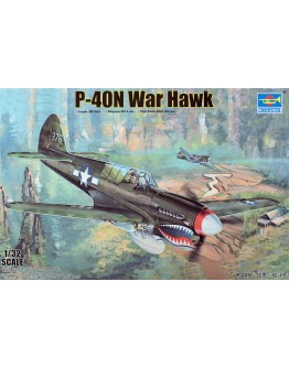 TRUMPETER 1/32 SCALE MODEL AIRCRAFT KIT - 02212 - P-40N War Hawk (RAAF Markings)