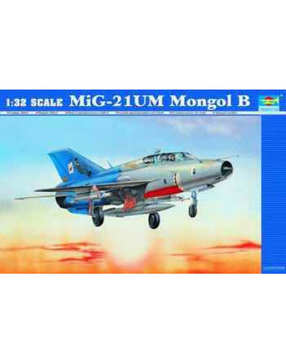 TRUMPETER 1/32 SCALE MODEL AIRCRAFT KIT - 02219 - MiG-21UM Mongol B