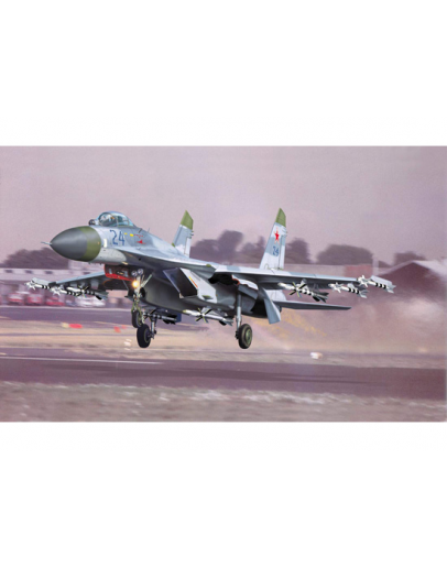 TRUMPETER 1/32 SCALE MODEL AIRCRAFT KIT - 02224 - Sukhoi Su-27 Flanker B