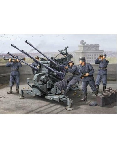 TRUMPETER 1/35 PLASTIC MILITARY MODEL KIT - 02309 -FLAK 38 AA GUN TR02309