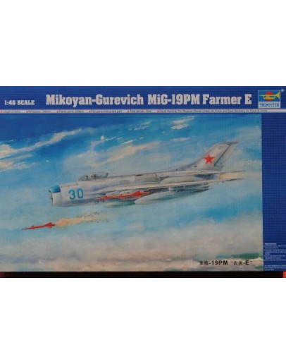 TRUMPETER 1/48 SCALE MODEL AIRCRAFT KIT - 02804 MIKOYAN-GUREVICH MIG-19PM FARMER E TR02804