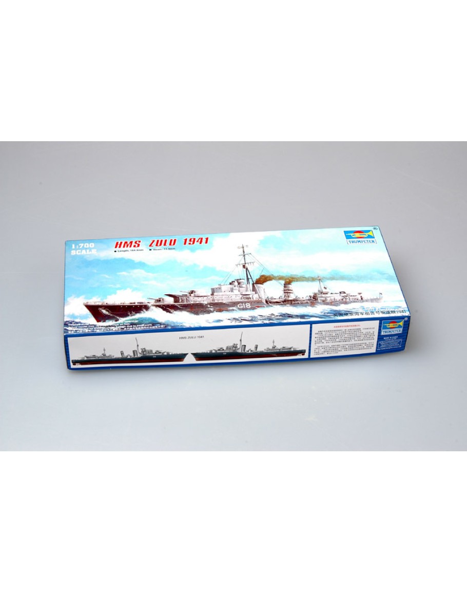 TRUMPETER 1/700 SCALE MODEL SHIP KIT - 05758 - HSM Zulu 1941