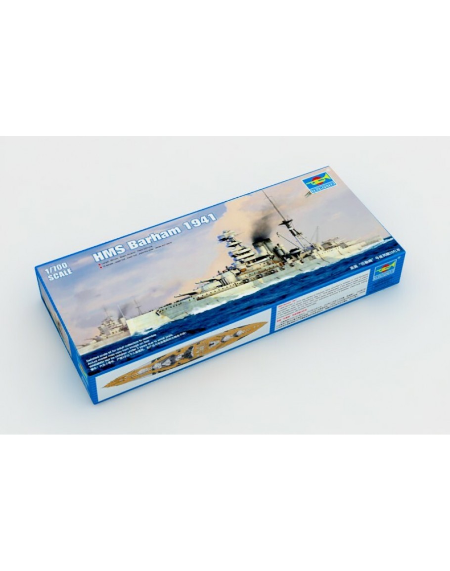 TRUMPETER 1/700 SCALE MODEL KIT HMS Barham 1941