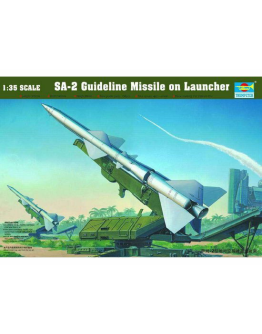 TRUMPETER 1/35 PLASTIC MILITARY MODEL KIT - 00206 - SA-2 Guideline Missile on Launcher