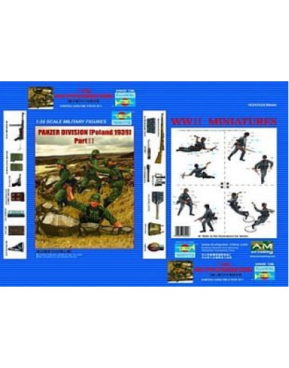 TRUMPETER 1/35 PLASTIC MILITARY FIGURES - 00404 - PANZER DIVISION [POLAND 1939] PART 2