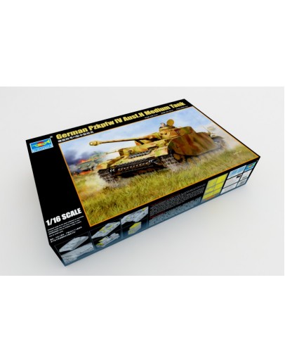 TRUMPETER 1/16 SCALE MILITARY MODEL KIT - 00920 - German Pzkpfw IV Ausf.H Medium Tank