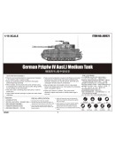 TRUMPETER 1/16 SCALE MILITARY MODEL KIT - 00921 - German Pzkpfw IV Ausf.J Medium Tank