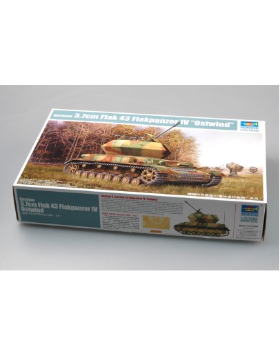 TRUMPETER 1/35 PLASTIC MILITARY MODEL KIT - 01520 - GERMAN 3.7cm FLAK 43 FLAKPANZER IV OSTWIND