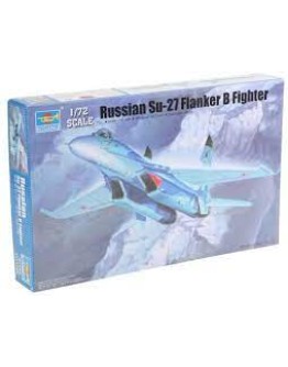 TRUMPETER 1/72 SCALE MODEL AIRCRAFT KIT - 01660 - RUSSIAN SU-27 FLANKER B FIGHTER