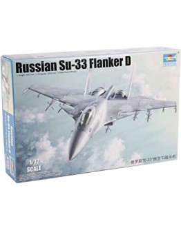 TRUMPETER 1/72 SCALE MODEL AIRCRAFT KIT - 01667 - RUSSIAN SU-33 FLANKER D FIGHTER