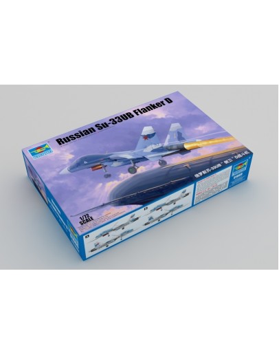TRUMPETER 1/72 SCALE MODEL AIRCRAFT KIT - 01669 - RUSSIAN SU-33UB FLANKER D TR01669