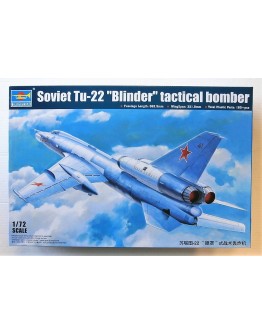 TRUMPETER 1/72 SCALE MODEL AIRCRAFT KIT - 01695 - RUSSIAN TU-22 BLINDER TACTICAL BOMBER