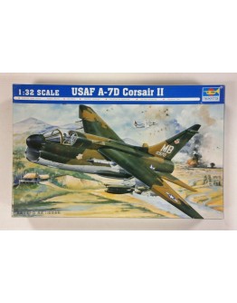 TRUMPETER 1/32 SCALE MODEL AIRCRAFT KIT - 02245 - USAF A-7D CORSAIR II