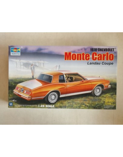TRUMPETER 1/24 SCALE MODEL CAR KIT - 02505 - 1978 CHEVROLET MONTE CARLO LANDAU COUPE