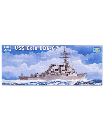 TRUMPETER 1/350 SCALE MODEL SHIP KIT  - 04524 - USS ARLEIGH BURKE CLASS MISSILE DESTROYER DDG-67 USS COLE