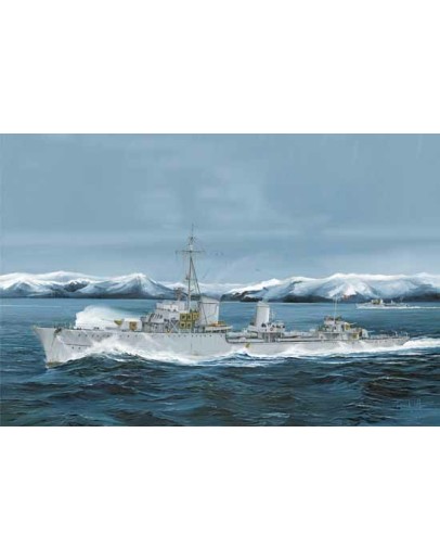 TRUMPETER 1/350 SCALE MODEL SHIP KIT - 05321 - GERMAN DESTROYER Z-25 ZERSTORER