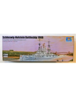 TRUMPETER 1/350 SCALE MODEL SHIP KIT - 05355 - GERMAN BATTLESHIP SCHLESWIG-HOLSTEIN [1908]