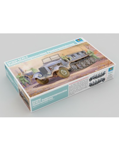 TRUMPETER 1/35 PLASTIC MILITARY MODEL KIT - 05530 - German Sd.Kfz.6 Halbkettenzugmaschine Pionierausfuhrung