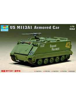 TRUMPETER 1/72 SCALE PLASTIC MODEL MILITARY KIT - 07238 - US M113A1 Armored Car