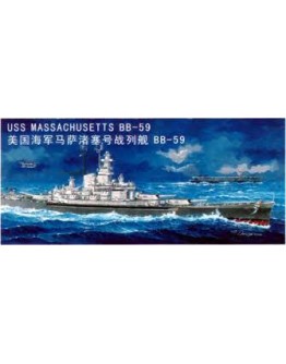 TRUMPETER 1/350 SCALE MODEL SHIP KIT  - 05306 USS MASSACHUSETTS BB-59 TR05306