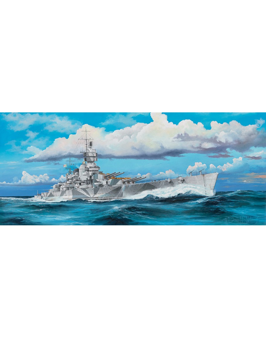 TRUMPETER 1/350 SCALE MODEL KIT Italian Navy Battleship RN Vittorio ...