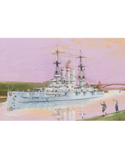 TRUMPETER 1/350 SCALE MODEL SHIP KIT - 05305 - Schleswig-Holstein Battleship 1908