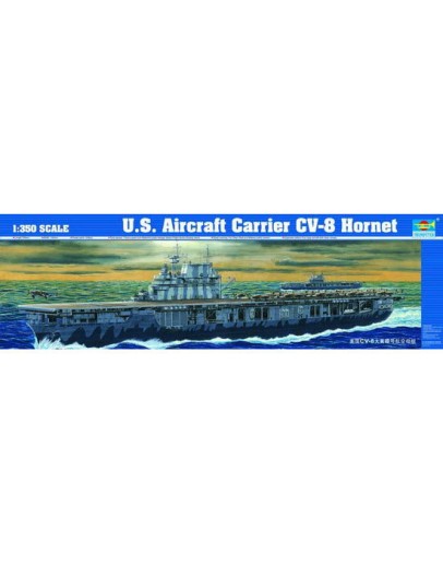 TRUMPETER 1/350 SCALE MODEL SHIP KIT - 05601 - U.S. Aircraft Carrier CV-8 Hornet